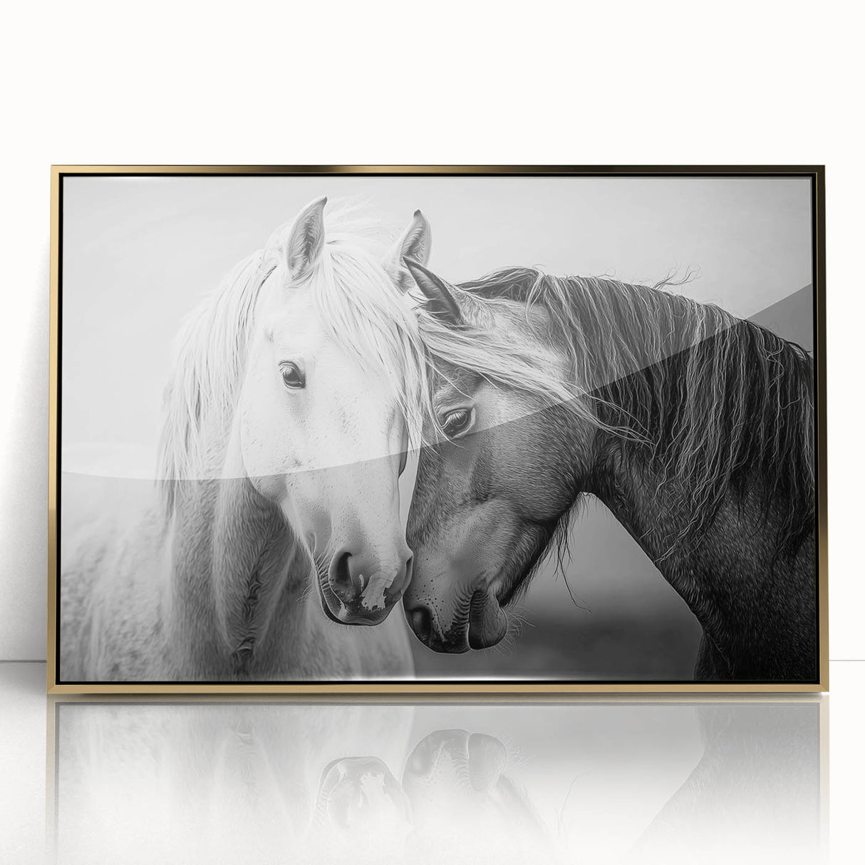 Framed acrylic wall art featuring a vibrant gold animal design, showcasing intricate details and a modern aesthetic, perfect for enhancing home decor.
