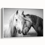 Framed canvas showcasing a vibrant animal-themed design, featuring intricate details and a white border, ideal for enhancing home decor with a touch of nature.