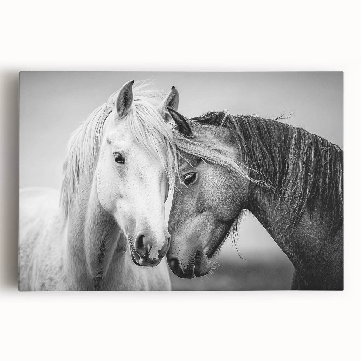 Stretched canvas artwork featuring a vibrant animal design with intricate details. The colorful depiction showcases various wildlife, perfect for enhancing home decor.