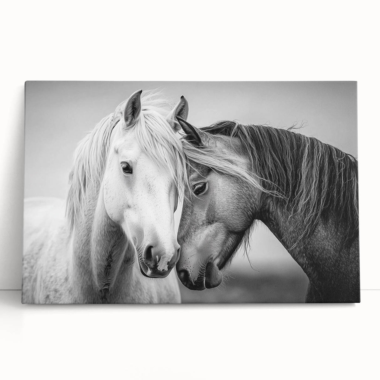 Stretched canvas artwork showcasing a vibrant animal design, featuring intricate patterns and colors, perfect for enhancing home decor and adding a touch of nature-inspired beauty.