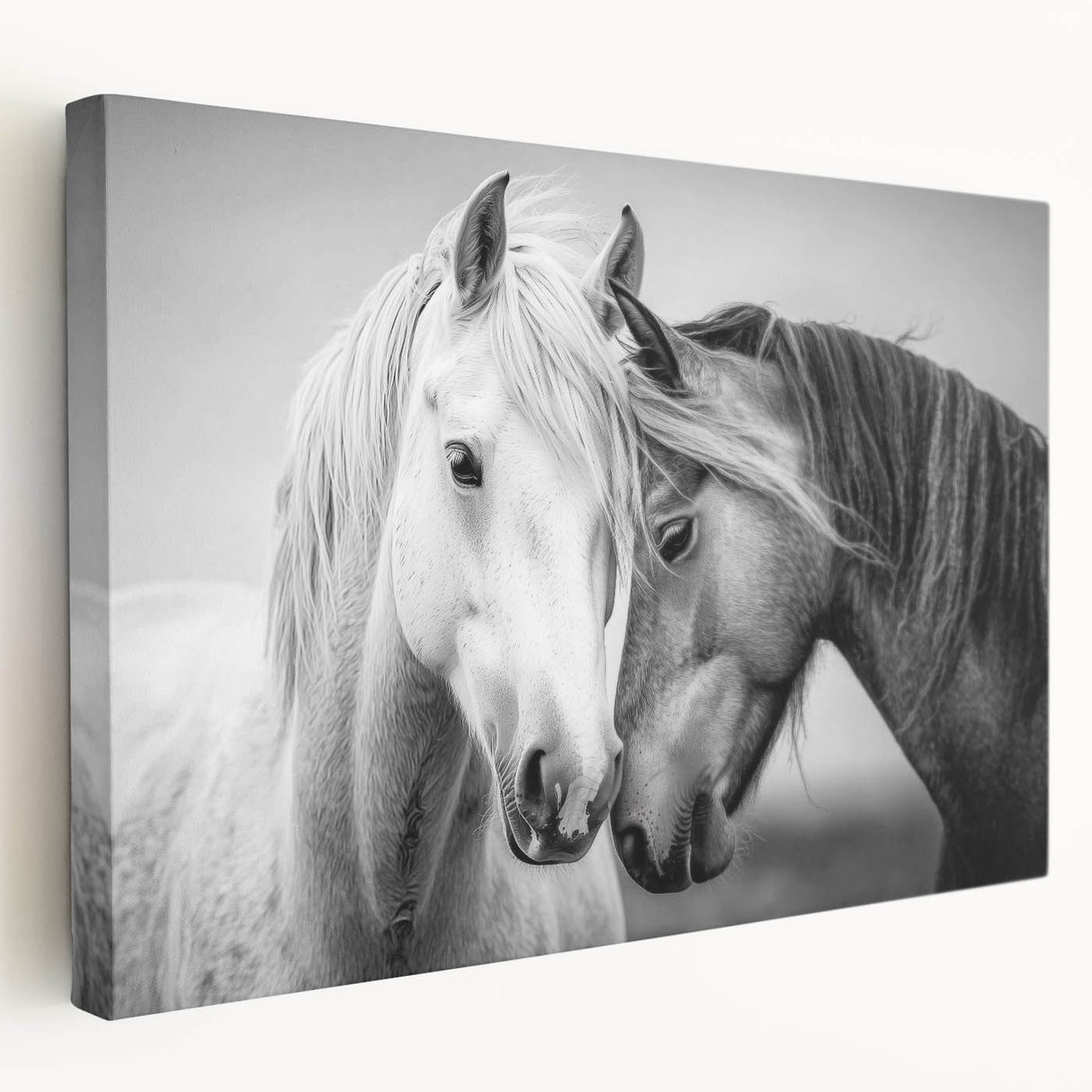 Stretched canvas displaying vibrant animal designs in an artistic arrangement, showcasing rich colors and intricate details, ideal for enhancing home decor.