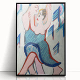 Vibrant Expressionist Dancing Couple - Colorful Canvas Print