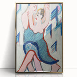 Vibrant Expressionist Dancing Couple - Colorful Canvas Print