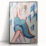Vibrant Expressionist Dancing Couple - Colorful Canvas Print