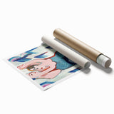 Vibrant Expressionist Dancing Couple - Colorful Canvas Print