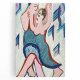 Vibrant Expressionist Dancing Couple - Colorful Canvas Print