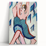 Vibrant Expressionist Dancing Couple - Colorful Canvas Print