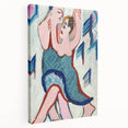 Vibrant Expressionist Dancing Couple - Colorful Canvas Print