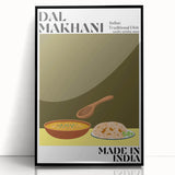 Large abstract wall art featuring assorted food dishes in vibrant colors on a framed acrylic, ideal for kitchen wall decor.