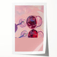 Extra large rolled print of floral art with vibrant colors on a white background, ideal for art wall dining room.