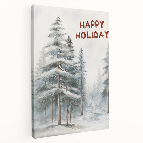 Winter Wonderland Holiday Wall Decor for Seasonal Charm - Christmas Canvas Art