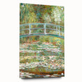 Claude Monet's Bridge over a Pond of Water Lilies - Serene Impressionist Art