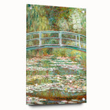 Claude Monet's Bridge over a Pond of Water Lilies - Serene Impressionist Art