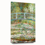 Claude Monet's Bridge over a Pond of Water Lilies - Serene Impressionist Art