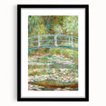 Claude Monet's Bridge over a Pond of Water Lilies - Serene Impressionist Art