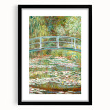 Claude Monet's Bridge over a Pond of Water Lilies - Serene Impressionist Art