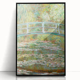 Claude Monet's Bridge over a Pond of Water Lilies - Serene Impressionist Art