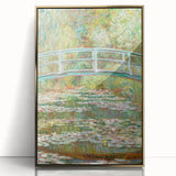 Claude Monet's Bridge over a Pond of Water Lilies - Serene Impressionist Art