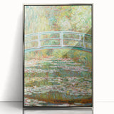 Claude Monet's Bridge over a Pond of Water Lilies - Serene Impressionist Art