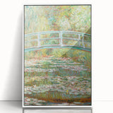 Claude Monet's Bridge over a Pond of Water Lilies - Serene Impressionist Art