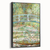 Claude Monet's Bridge over a Pond of Water Lilies - Serene Impressionist Art