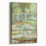 Claude Monet's Bridge over a Pond of Water Lilies - Serene Impressionist Art