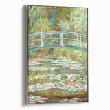 Claude Monet's Bridge over a Pond of Water Lilies - Serene Impressionist Art