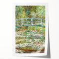 Claude Monet's Bridge over a Pond of Water Lilies - Serene Impressionist Art