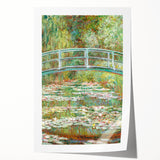 Claude Monet's Bridge over a Pond of Water Lilies - Serene Impressionist Art