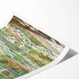 Claude Monet's Bridge over a Pond of Water Lilies - Serene Impressionist Art