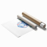 Nursery Wall Art – Meditative Elephant and Floral Watercolor Print