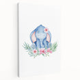 Nursery Wall Art – Meditative Elephant and Floral Watercolor Print