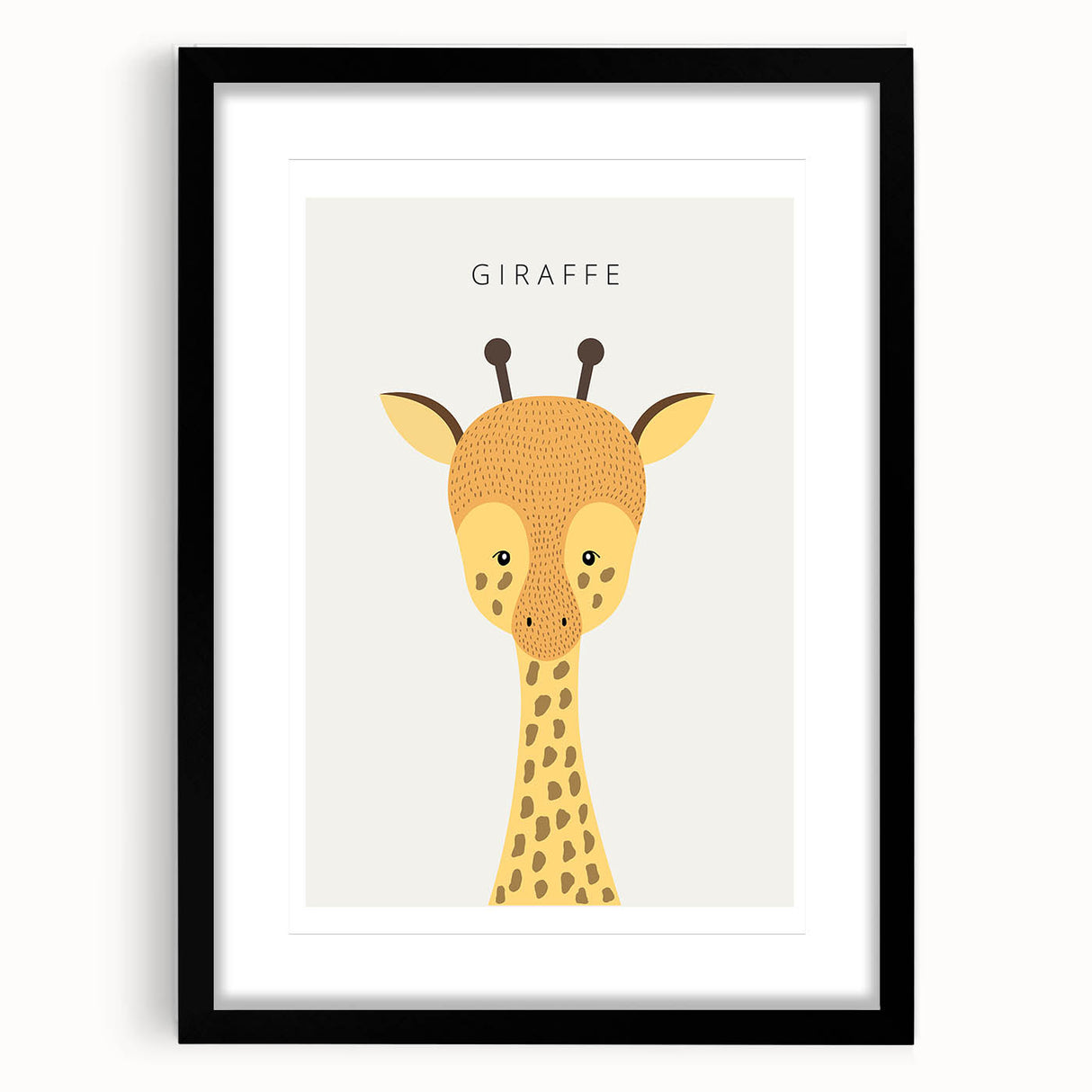 Giraffe Nursery Wall Art - Baby Room Decor for Kids