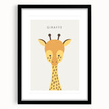 Giraffe Nursery Wall Art - Baby Room Decor for Kids