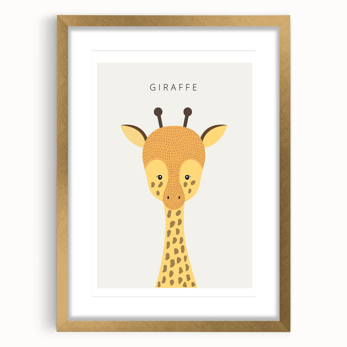 Giraffe Nursery Wall Art - Baby Room Decor for Kids