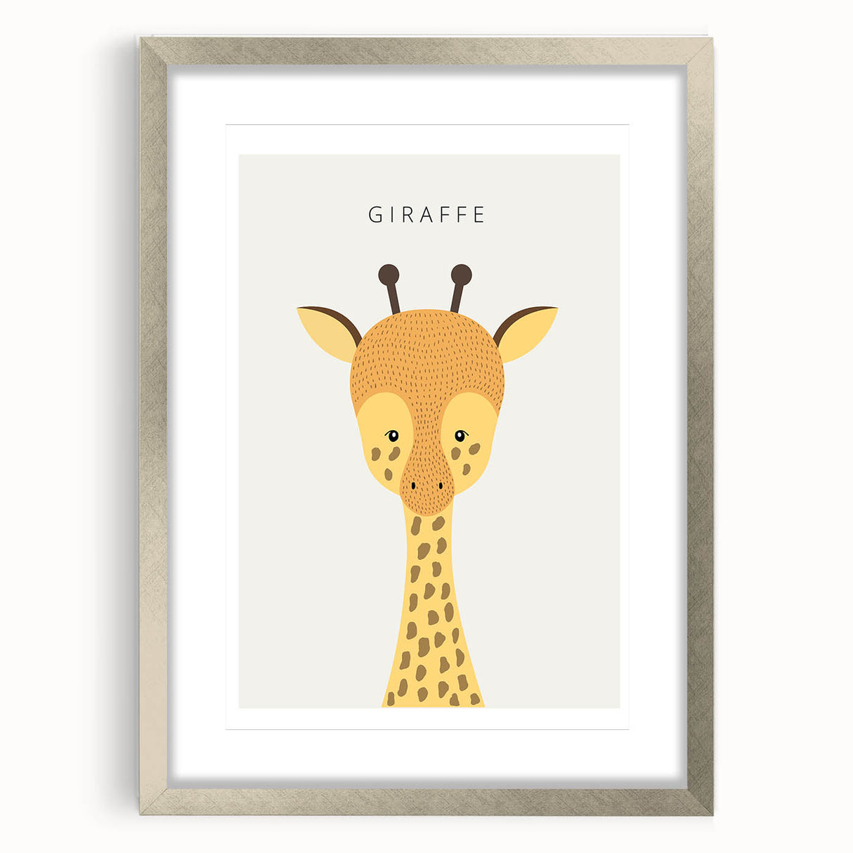 Giraffe Nursery Wall Art - Baby Room Decor for Kids