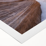 Vibrant rolled canvas showcasing a stunning landscape of canyons, featuring rich earth tones and intricate details, ideal for home decor and nature enthusiasts.