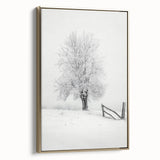 Framed canvas artwork depicting a serene countryside landscape with lush greenery and golden framing, perfect for enhancing home decor with a nature theme.