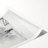 Rolling hills adorned with vibrant green fields and a clear blue sky, showcasing a picturesque countryside landscape, ideal for home decor or artistic inspiration.