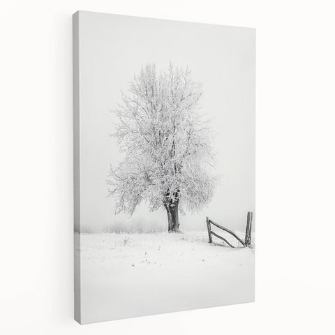 Stretched canvas artwork depicting a serene countryside landscape with vibrant green fields and rolling hills, showcasing a peaceful rural scene ideal for home decor.