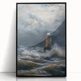 Framed acrylic landscape art in a sleek black frame, showcasing vibrant colors and intricate details, perfect for modern home decor. Ideal for art enthusiasts and interior design lovers.