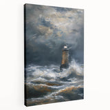 Stretched canvas artwork showcasing a serene landscape in vibrant colors, viewed from the side, ideal for home decor or art enthusiasts. Perfect for adding tranquility to any space.