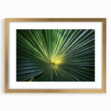 Extra large abstract art print with textured floral designs in gold tones, framed with a mat, ideal for living room decor.