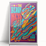 The Black Keys Concert Poster Art – Psychedelic Rock Wall Decor