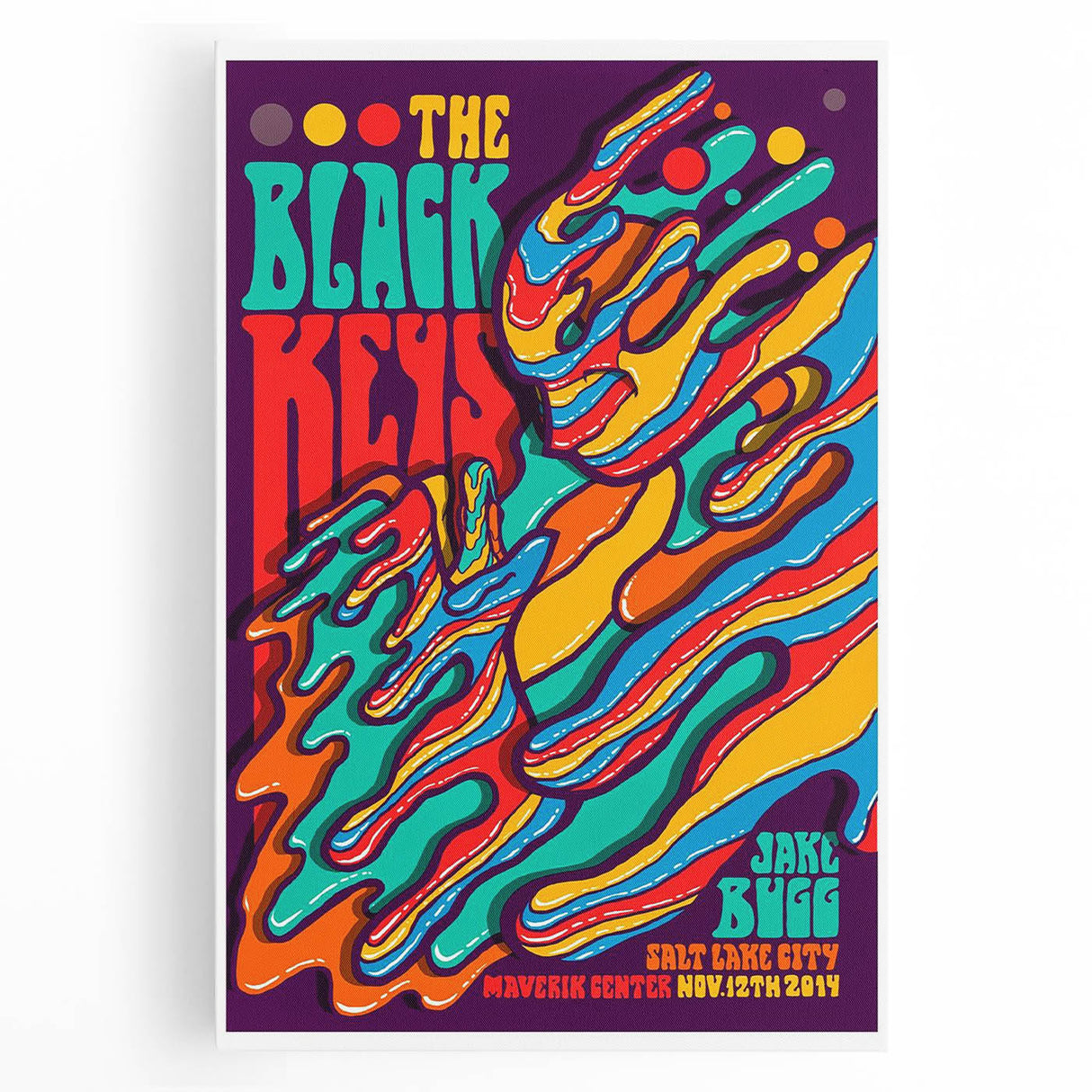 The Black Keys Concert Poster Art – Psychedelic Rock Wall Decor