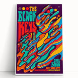 The Black Keys Concert Poster Art – Psychedelic Rock Wall Decor