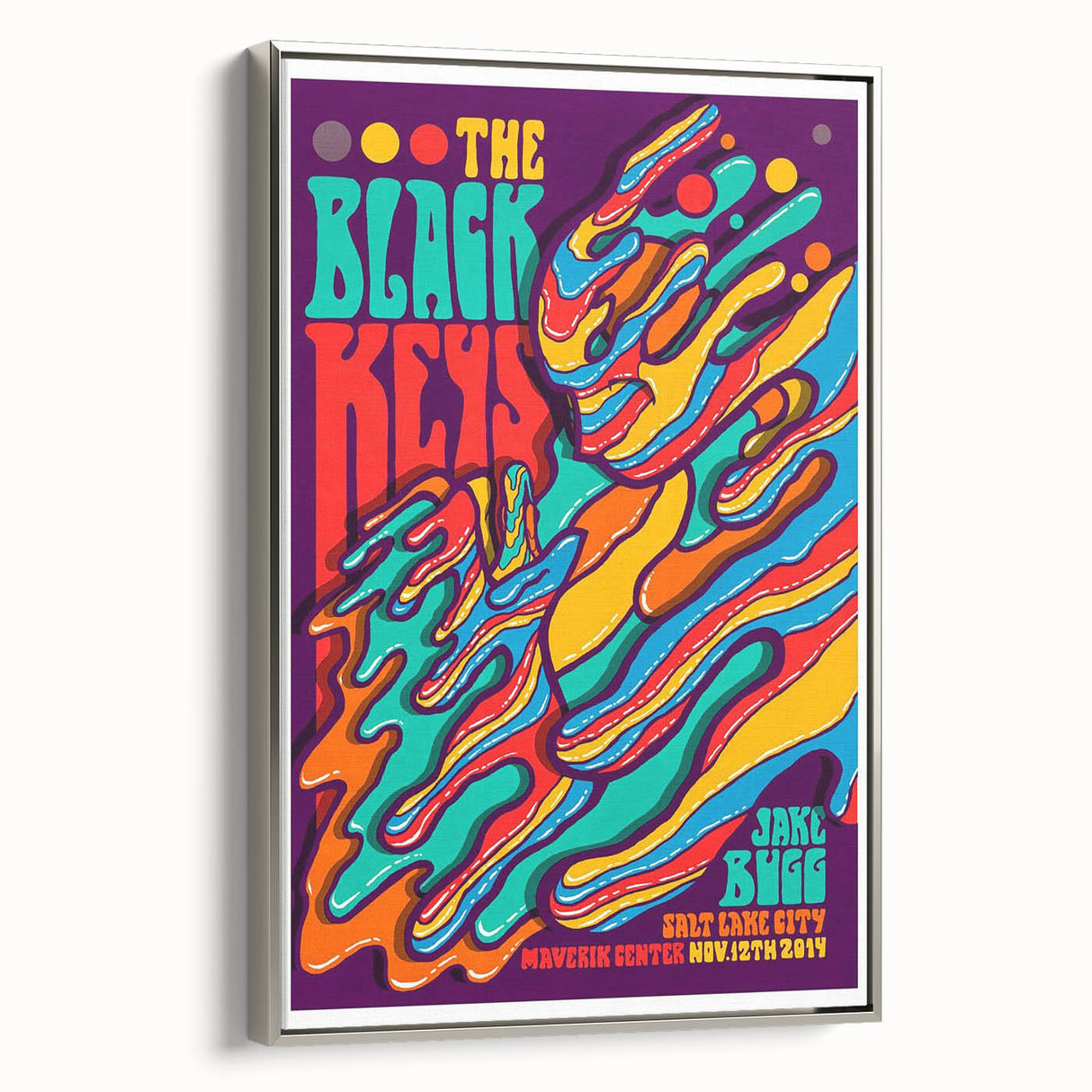The Black Keys Concert Poster Art – Psychedelic Rock Wall Decor