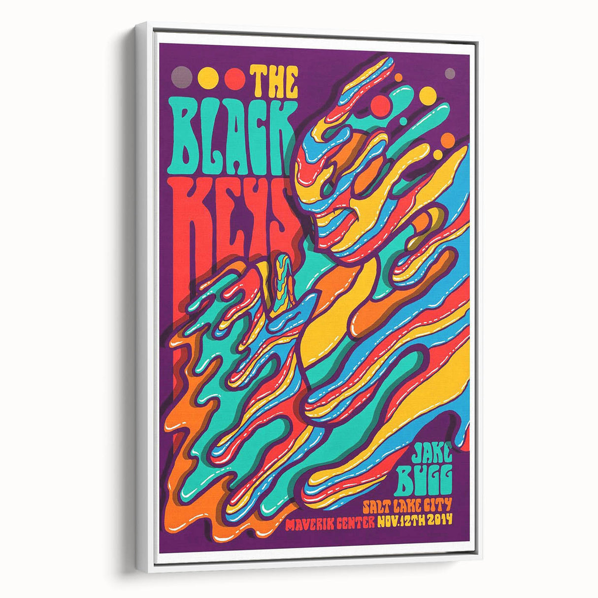 The Black Keys Concert Poster Art – Psychedelic Rock Wall Decor