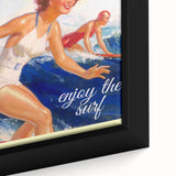 Retro Hawaii Surfing Poster – Vintage Beach Art