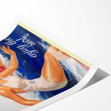 Retro Hawaii Surfing Poster – Vintage Beach Art